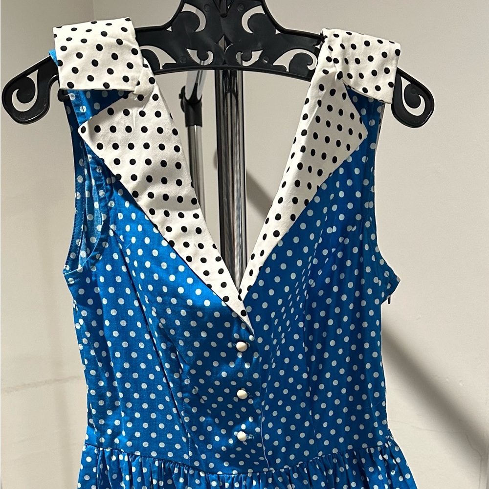 Vintage Inspired Polkadot Dress - New w/ Tag Attached